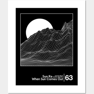 Sun Ra - When Sun Comes Out / Minimal Style Graphic Artwork Design Posters and Art